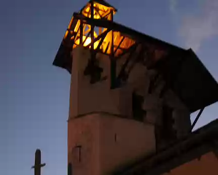 PXL046 Visite nocturne de Ceillac -le clocher de l'église-